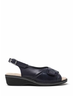 Susimoda Sandalo Comfort Velcro Elastic Memory Blu