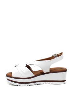 Susimoda Sandalo Zeppa Gel Rouge Intreccio Nappa Bianco