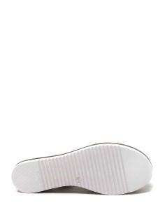 Susimoda Sandalo Zeppa Gel Rouge Intreccio Nappa Bianco