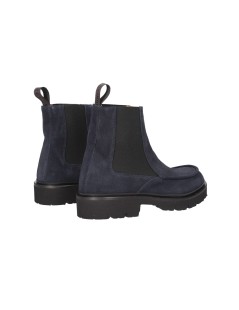 Rogal's Beatles Uomo con Vaschetta Fondo Carro Camoscio Blu