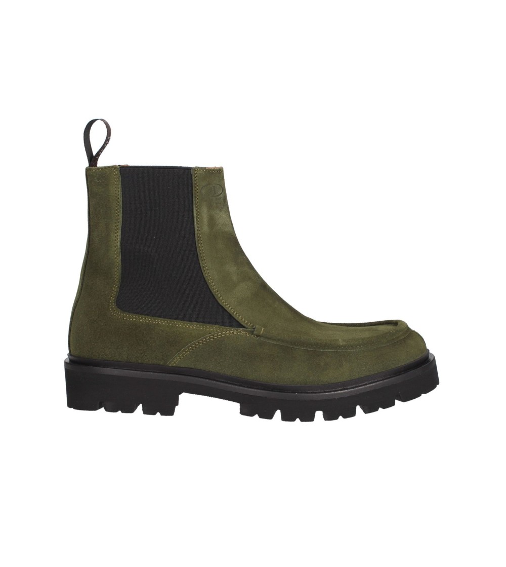 Rogal's Beatles Uomo con Vaschetta Fondo Carro Camoscio Militare