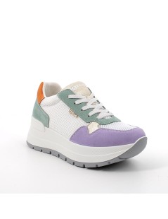 IGI &Co Sneakers Zeppa Dettagli Camoscio Multicolor