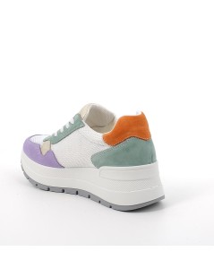 IGI &Co Sneakers Zeppa Dettagli Camoscio Multicolor