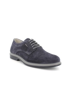 IGI &Co Stringata Derby Traforata Fondo Gomma Bicolore Blu