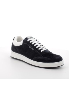 IGI &Co GREEN Sneakers Camoscio Retro Tallone Pelle Blu