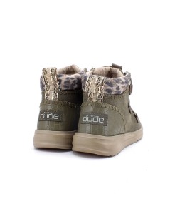 Hey Dude Stivaletto Donna Passa Lacci Vaschetta Oliva