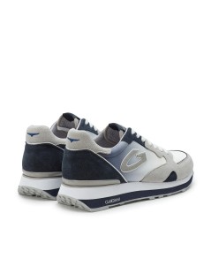 Guardiani Sneakers  Sfumata Logo G  Punta Retro Camoscio Blu Scuro
