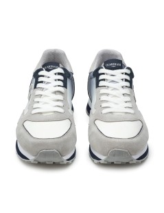 Guardiani Sneakers  Sfumata Logo G  Punta Retro Camoscio Blu Scuro