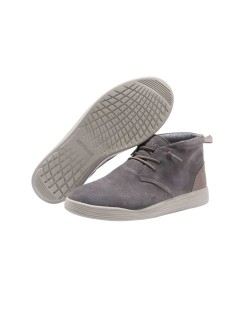 Hey Dude Polacchine Uomo Jo Suede Laccio Elastico Shadow Grigio