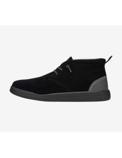 Hey Dude Polacchine Uomo Jo Suede Laccio Elastico Jet Nero