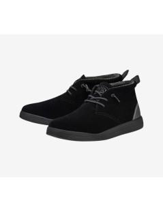 Hey Dude Polacchine Uomo Jo Suede Laccio Elastico Jet Nero