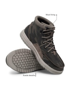 Hey Dude Polacchine Uomo Bradley Woodland Elastici Military Bosco