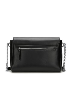 Cult Borsa a Tracolla Pelle e Catena con Brillanti Nero