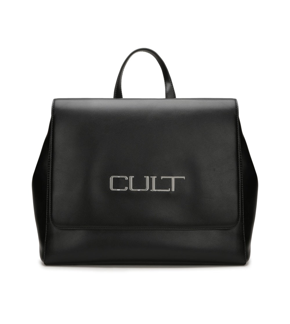 Cult Zaino Logo su Patta Chiusura Calamite Nero