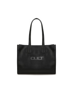 Cult Shopper Doppi Manici Logo Metallo Nero