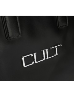 Cult Shopper Doppi Manici Logo Metallo Nero