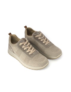 Ara Shoes Sneakers Uomo Memory Tessuto Camoscio Beige