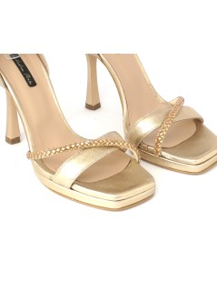 Andrea Pinto  Sandali Braccialetto Caviglia Trasversale Strass Bronzo