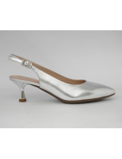 Angelo Giannini Slingback Tacco Medio Spillo Punta Argento