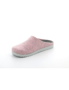 Grunland Ciabatta Donna Plantare Estraibile Feltro Cipria