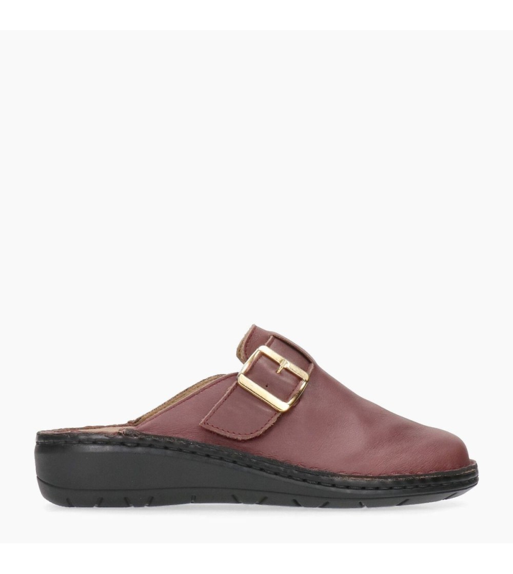 Grunland Ciabatta Donna Plantare Estraibile Pelle Vinaccia