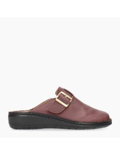 Grunland Ciabatta Donna Plantare Estraibile Pelle Vinaccia