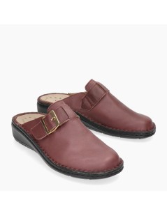 Grunland Ciabatta Donna Plantare Estraibile Pelle Vinaccia