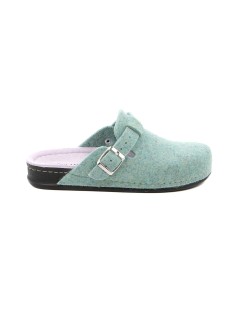 Grunland Ciabatta Donna Birk Boston Feltro Erba Nuvola