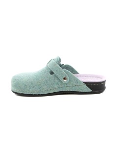 Grunland Ciabatta Donna Birk Boston Feltro Erba Nuvola