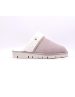 Grunland Ciabatta Zeppa Media fascia Eco Lanetta Taupe