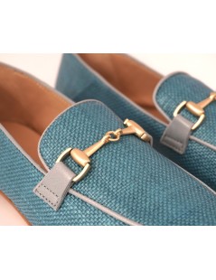 Triver Flight Mocassino Donna Morsetto Gucc Rafia Oasi