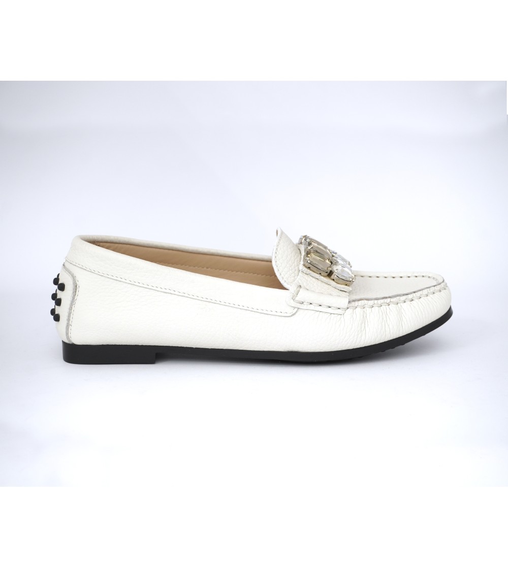 Triver Flight Mocassino Donna Car Shoe Accessorio Pelle Ghiaccio