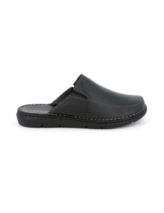 Grunland Ciabatta Uomo Sabot Tutto Pelle Nero
