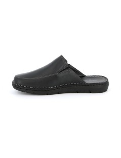Grunland Ciabatta Uomo Sabot Tutto Pelle Nero