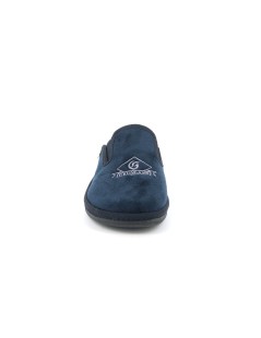 Grunland Ciabatta Uomo Alcantara Feltro Scudetto Blu
