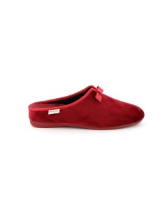Grunland Ciabattina Cerimonia Fiocco Morbido Velluto Rosso