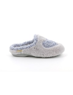 Grunland Ciabattina Peluche Cuore Grigio Avio