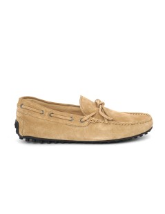 Rossano Bisconti Mocassino Vela Laccio Car Shoe Tabacco