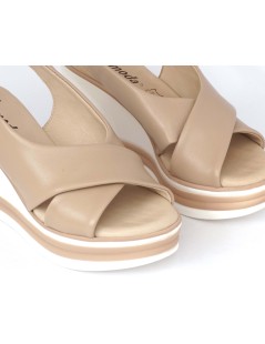 Susimoda Sandali Zeppa Alta Platform Plantare Nappa Phard