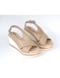 Susimoda Sandali Zeppa Alta Platform Plantare Nappa Phard