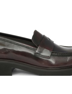 Franco Fedele Mocassino Donna Fondo Extra Light Spazzolato Bordeaux