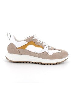 IGI &Co Sneakers Fondo Chiaro Dettagli Camoscio Pelle Beige