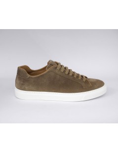 Rossano Bisconti Sneakers Cassetta Camoscio Profilato Antilope