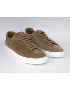 Rossano Bisconti Sneakers Cassetta Camoscio Profilato Antilope