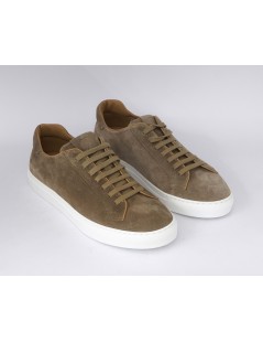 Rossano Bisconti Sneakers Cassetta Camoscio Profilato Antilope