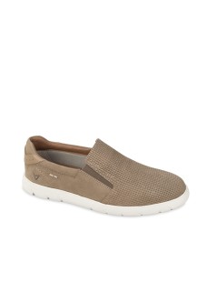 Valleverde Mocassino Slipon Linguetta Intrecciata Fondo Chiaro Talpa