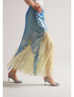 Lola Cruz Tango 65 Sandalo Medio Gabbietta Braccialetto Intrecciato Blu