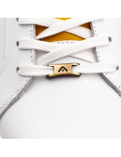 Ambitious Eclipse Sneakers Cassetta Linguetta Contrasto Bianco Giallo