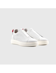 Ambitious Eclipse Slipon Cassetta Elastico Centrale Bianco Rosso