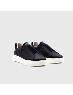 Ambitious Eclipse Slipon Cassetta Elastico Centrale Navy Arancio